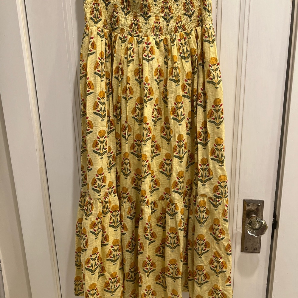 Chakeris Charleston Block Print Maxi Skirt